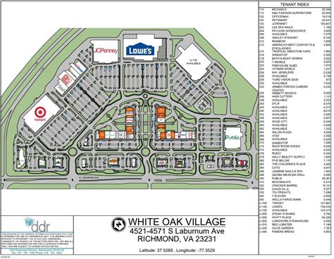 The Shops at White Oak Village Stores and Hours .